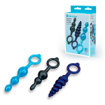 Набор из 3 силиконовых анальных стимуляторов b-Vibe Beaded Butties Bundle BV-079