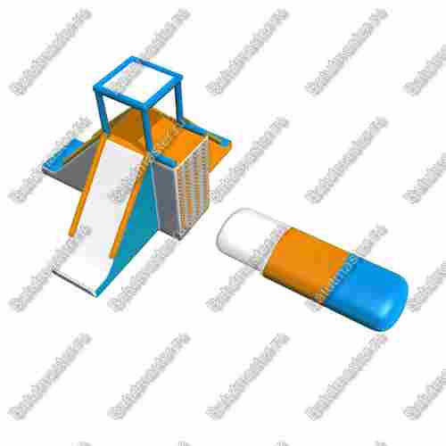 Катапульта Блоб с вышкой «Водный экстрим» 10×8×5 м, блоб 7×2 м