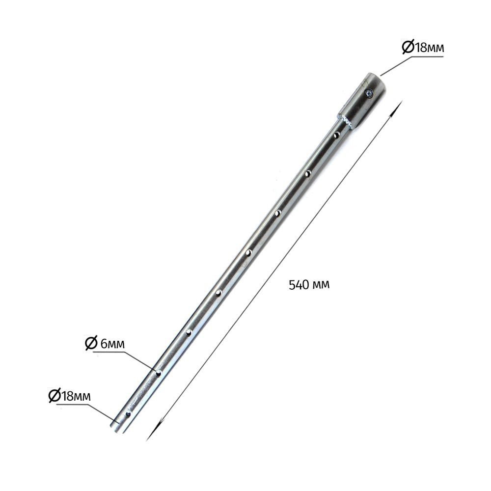 Удлинитель шнека 500 мм c адаптером на подшипниках