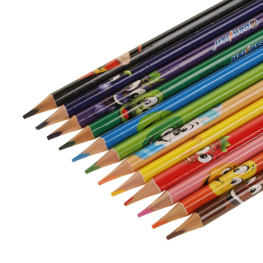 Карандаши 12цв. ароматизированные (Darvish)