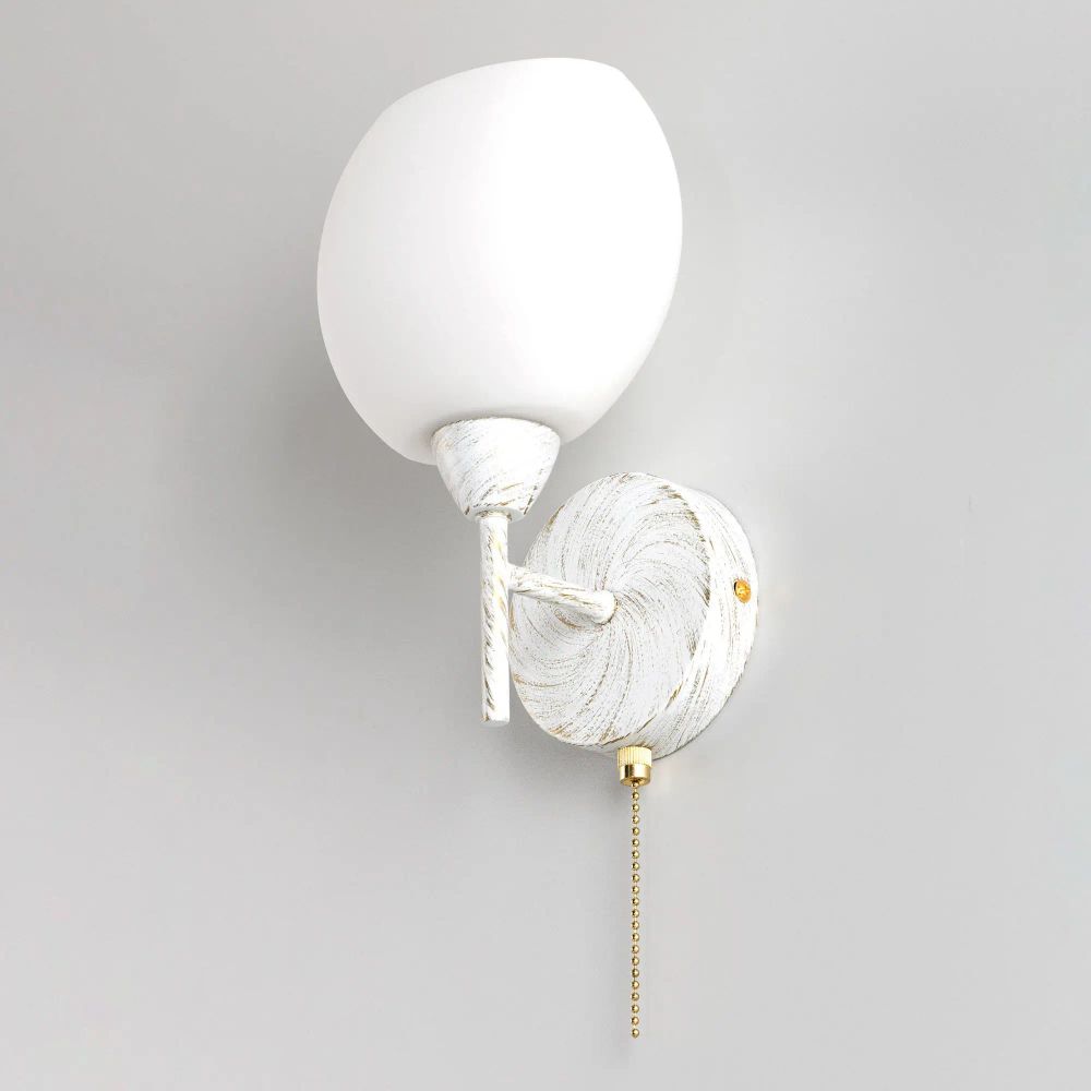 Citilux Флорида CL148310 Бра с выключателем Белое с патиной