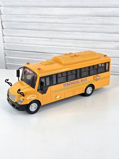 Игрушка машинка Автобус школьный со светом и звуком (202388599)