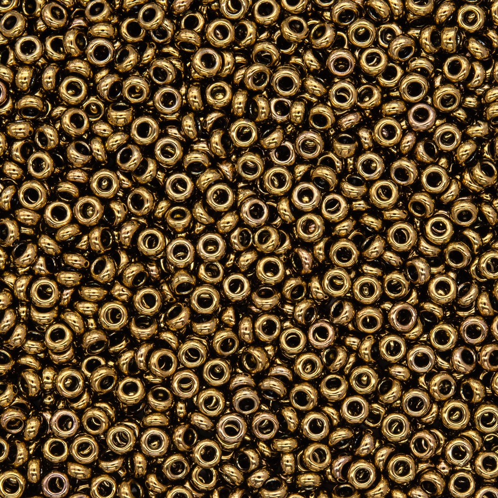 Японский бисер TOHO Demi 11/0 (№223), металлизированный, непрозрачный глянцевый