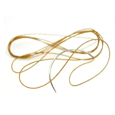 Кетгут простой 4/0(2) 75 см игла режущая 20 мм 12 шт