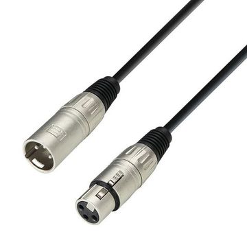 Adam Hall K3MMF0100 - кабель микрофонный XLR (F) - XLR (M), 2 x 0.31 мм2, 1.0 м, черный