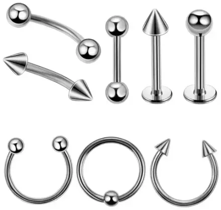 БАЗОВЫЙ ПИРСИНГ ОПТОМ ( Медицинская сталь)