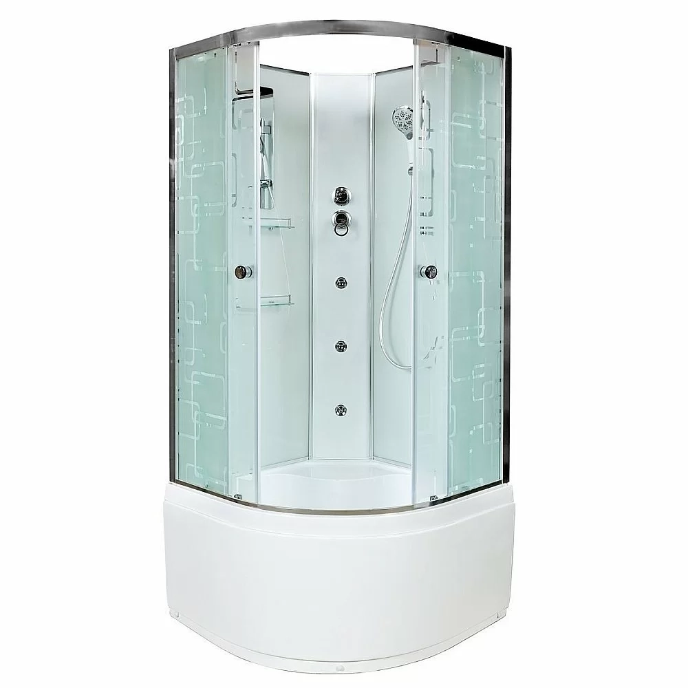 Душевая кабина DTO ЕМ4590 N с гидромассажем 90х90