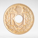 France, 10 Centimes 1918, XF