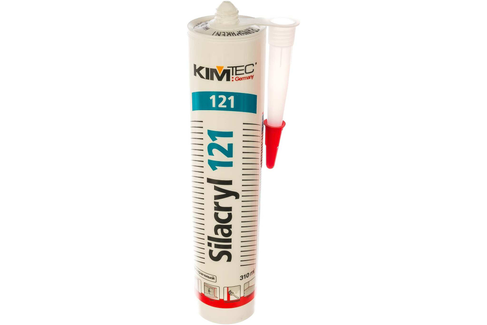 Герметик силакрил 121 KIM TEC NEW, прозрачный, 310 мл. 20шт. (Германия)