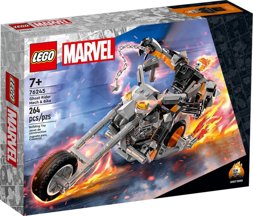 LEGO Super Heroes 76245 «Робот и мотоцикл Призрачного Гонщика» — супергерой Marvel