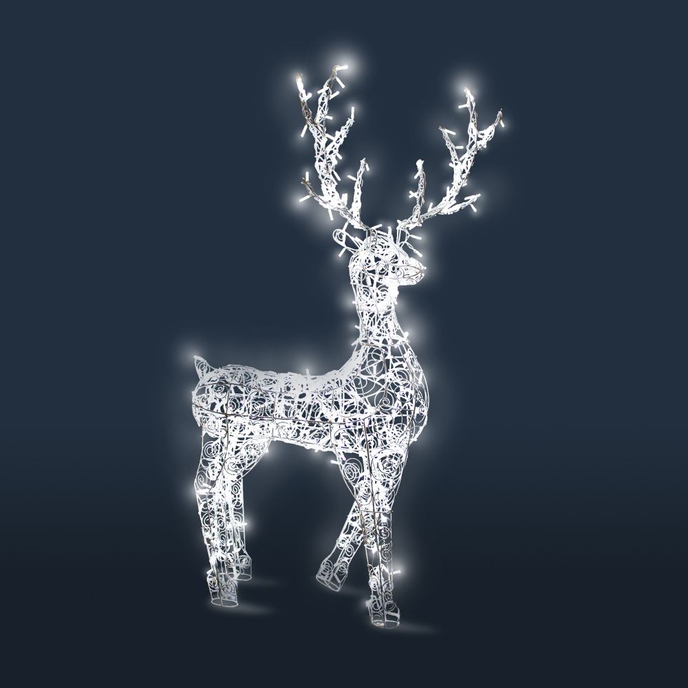 Светодиодная фигура "Олень" ажурный каркас
