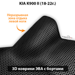 Автомобильные коврики ЭВА с бортами для KIA K900 II (18-22г.)