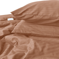 Сатин-страйп "Ореховый" | ш.240 см | 130 г/м² | хлопок-100%