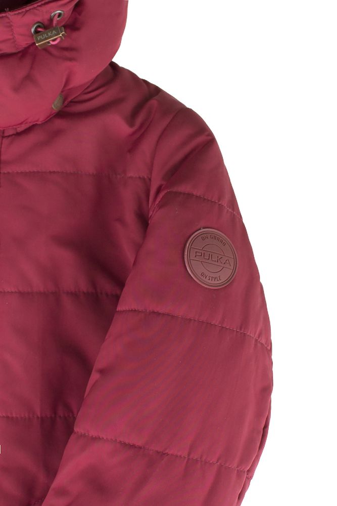 Зимняя куртка кирпичного цвета PULKA, утеплитель 250 гр