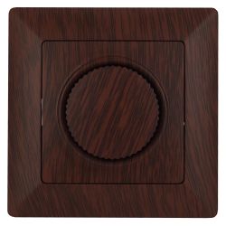 Светорегулятор Intro Solo 4-401-10 поворотный, 600Вт 230В, IP20, СУ, венге