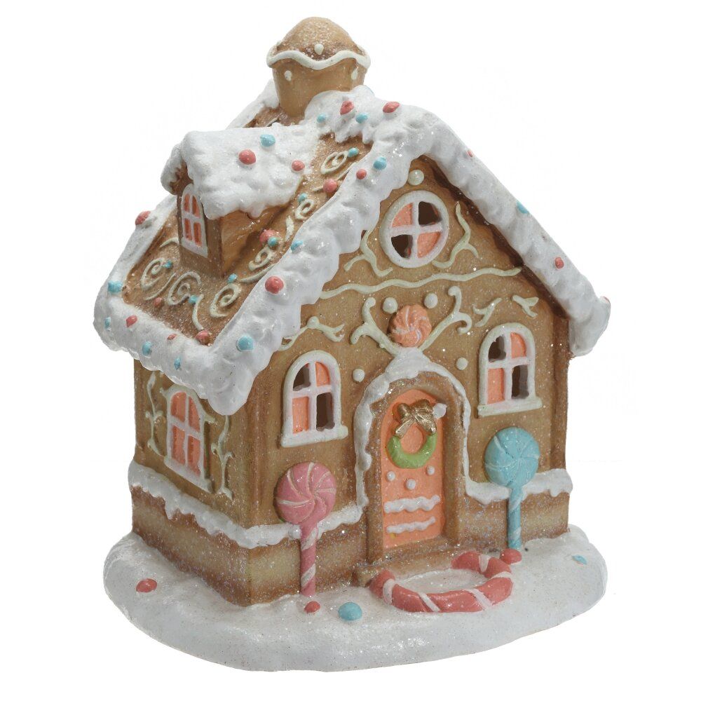 GAEM Фигрка декоративная "Домик" с подсветкой (АААх3, н/п), L28 W18 H30 см, 2в.