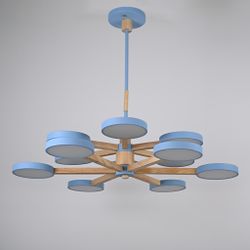 Люстра на штанге TURNA DBL L12 Blue