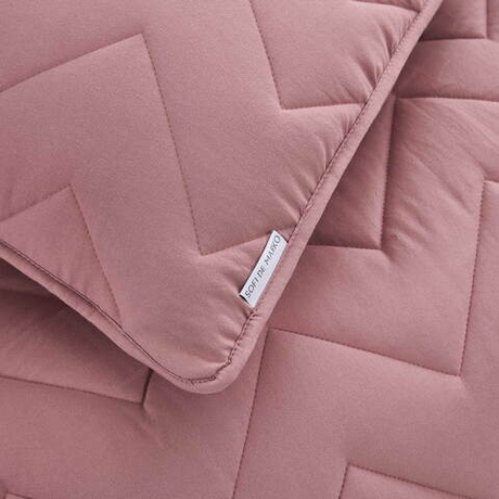 Покрывало 160х220 и наволочка 50х70 Sofi De MarkO Робби розовое