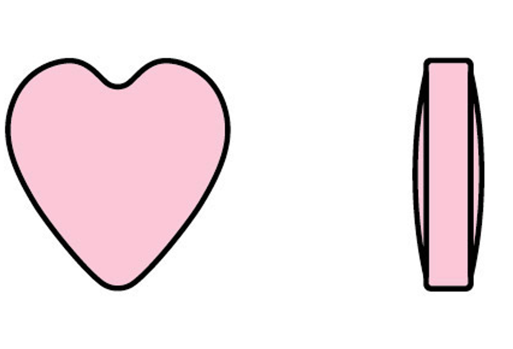 Пуансон для таблетпресса TDP-5, форма "Сердце", 3D, комплект