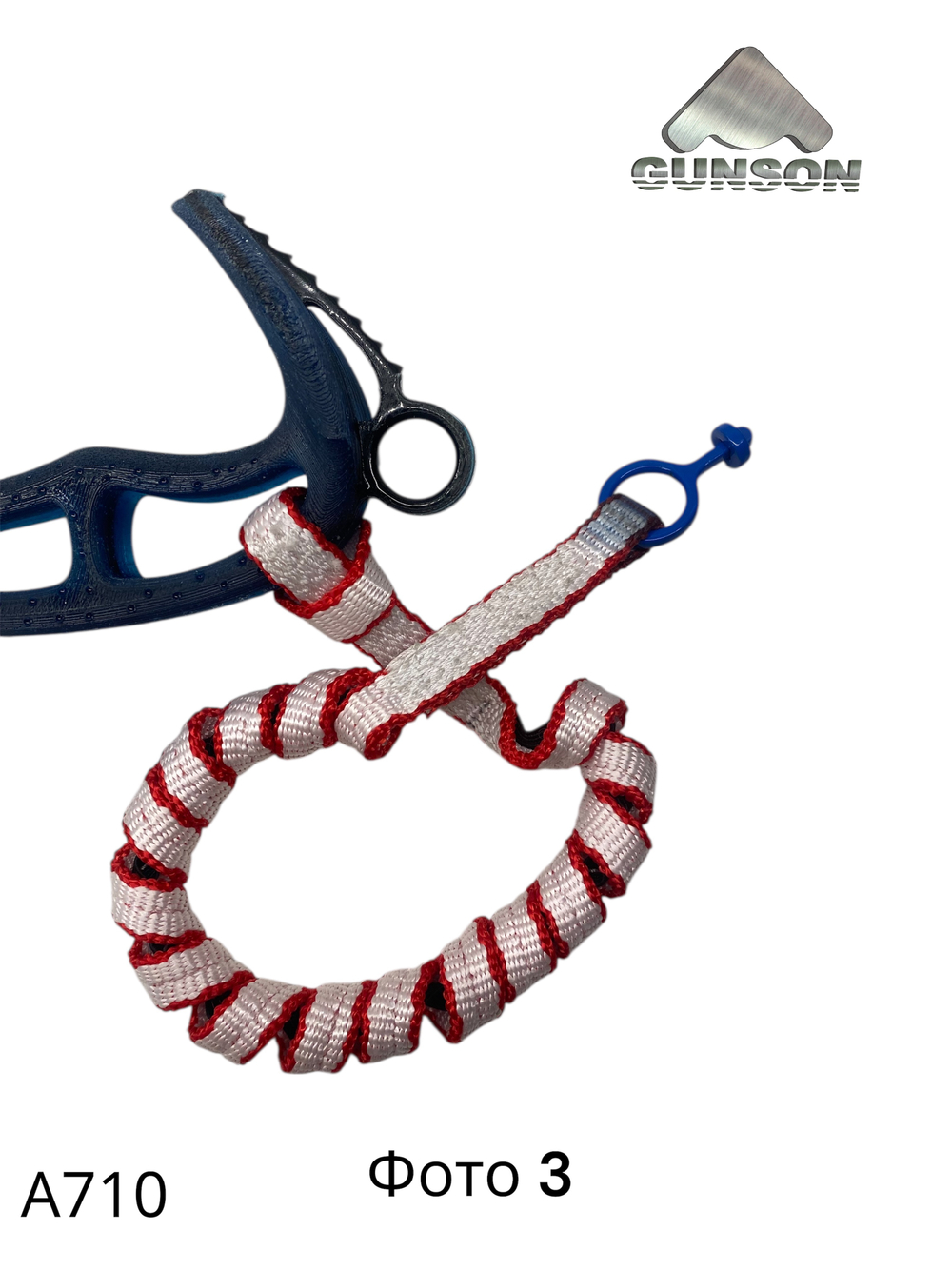 Вертлюг тройной разборный, самостраховка 2шт. Dyneema 12mm, L-100 / Al / t-50 / 10kN / W-110g