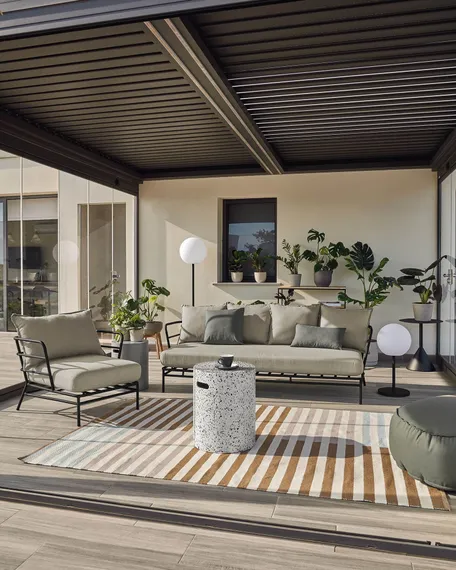 Журнальный столик Jenell белый терраццо | La Forma | Испания | Купить в Hallberg.ru