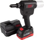 Клепальник MIGHTY SEVEN DR-102A1 аккумуляторный 2,4-6,4 мм, 18 В, 3 пр, кейс