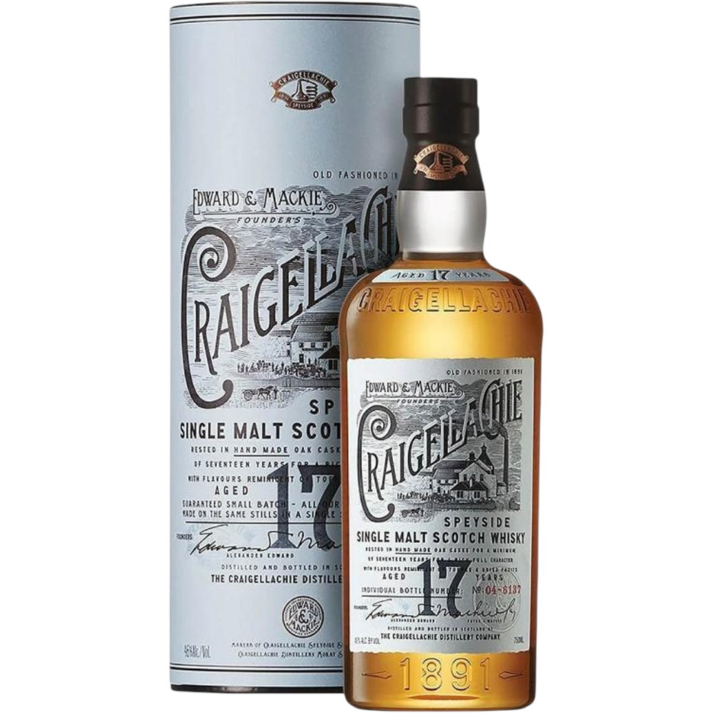 Виски Craigellachie 17 Y.O. 0,7 л. В тубе