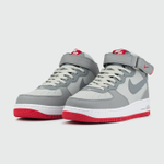 Кроссовки Nike Air Force 1 Wmns L.Grey / Red Ftwr.