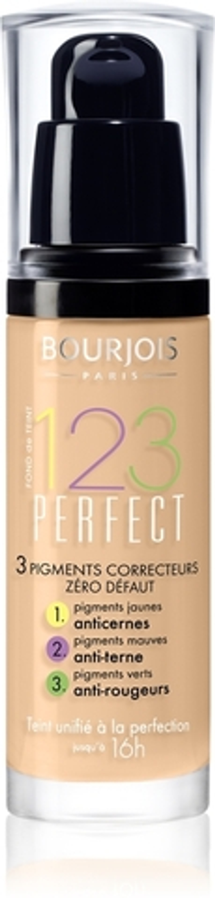 Bourjois 123 Perfect - Жидкая тональная основа для идеального образа, 30 ml