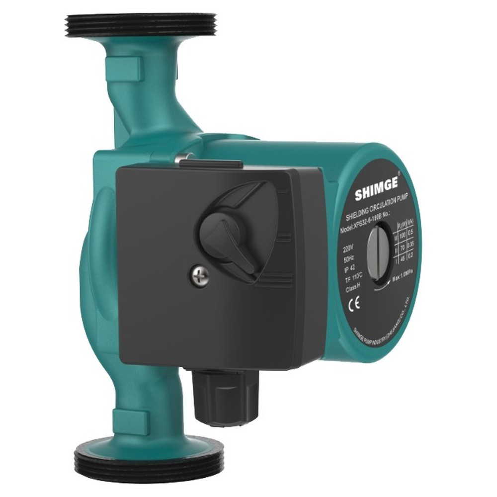 Насос циркуляционный SHIMGE XPS-B 32-8-180 (1х220В, 0,18кВт), с гайками, L180