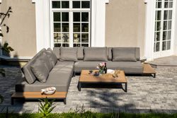 "Амальфи" трансформирующаяся лаунж-зона из алюминия, цвет графит