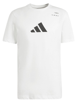 Мужская теннисная футболка Adidas Graphic Tennis Racket T-Shirt - белый