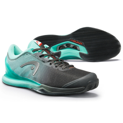 Мужские кроссовки теннисные Head Sprint Pro 3.0 Men Clay - black/teal