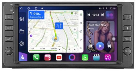 Магнитола для Toyota 200х100мм (рамка с кнопками) - FarCar 7040K7 дисплей 7" IPS на Android 13, ТОП процессор, CarPlay, 4G SIM-слот