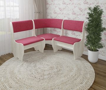 Скамья угловая мягкая compatto "Оливьер" (Сосна Винтерберг/Велюр Antonio Berry (AT)) -G