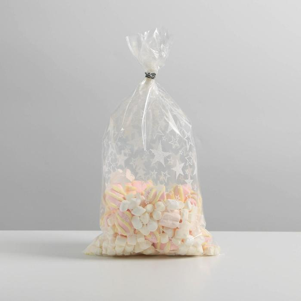Пакет подарочный Звездочки, 19*35 см (5 шт)