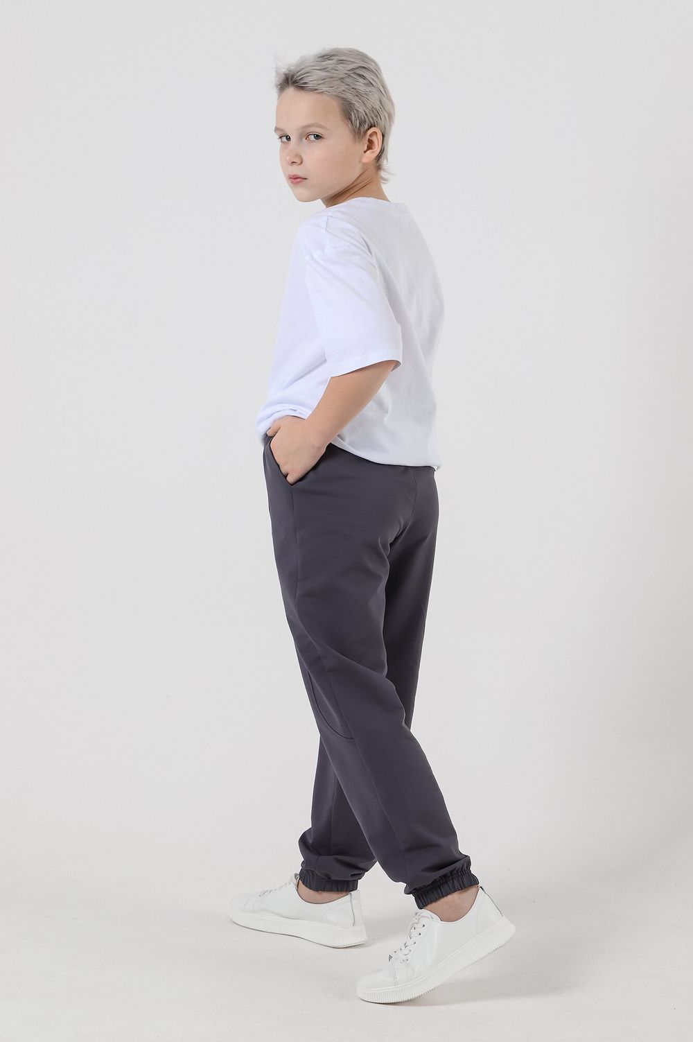Брюки для мальчика Робин-1.1 Виотекс СЕРЫЙ