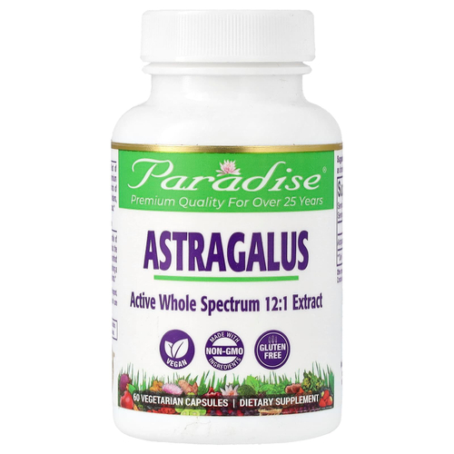 Paradise Herbs, Астрагал, 60 вегетарианских капсул (250 мг на капсулу)