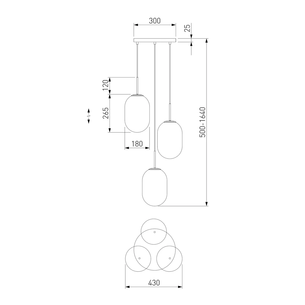 Подвесная люстра Eurosvet LOONA 4690389201646