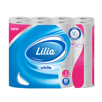 Бумага туалетная Лилия 2сл 24рул*4, белый цв.