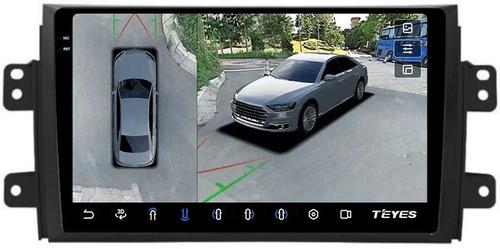 Магнитола для Suzuki SX4 2006-2014 - Teyes CC3-2K-360 на Android 10, Быстрая, 2K QLED, CarPlay, 4G SIM-слот, 4 камеры в комплекте