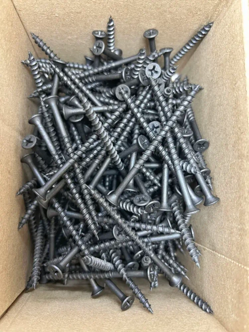 Саморезы по дереву 4.2х70 мм, черные фосфатированные, 1 кг