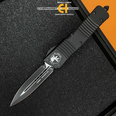 Реплика ножа Microtech Troodon D/E Black Black А+++