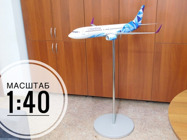 Модель самолета Boeing 737-800 в масштабе 1:40