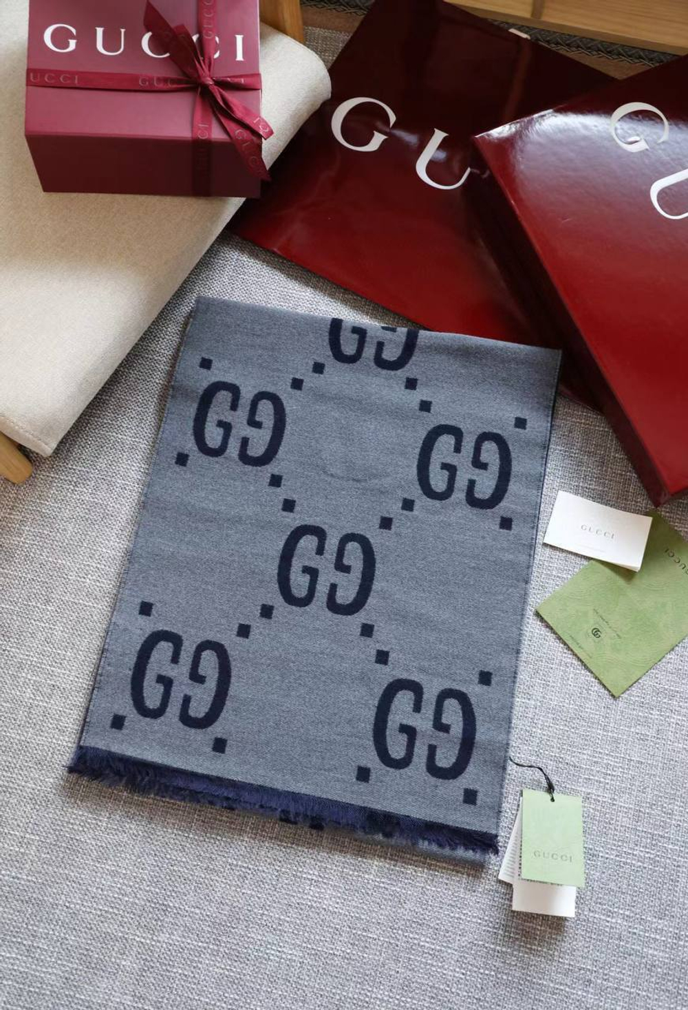 Шарф Gucci 35х190 см, арт. 474506704