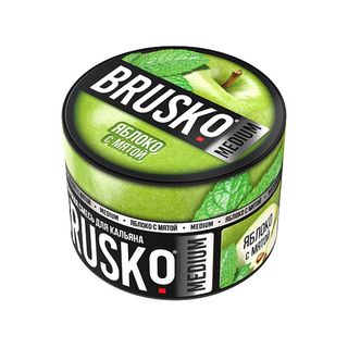 Купить Бестабачная смесь Brusko Medium - Яблоко с Мятой 50 г