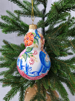 Матрешка стеклянная  Снегурочка