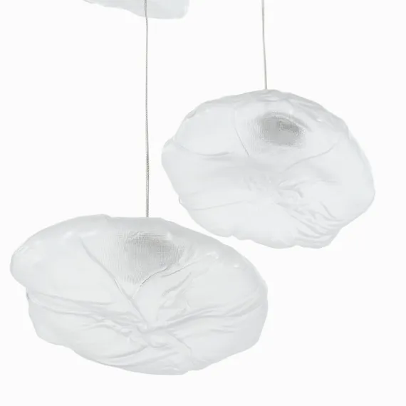 Подвесной светильник Cloud Ø90 см, прозрачный, белый