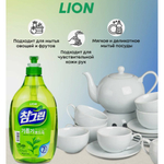 Средство для мытья посуды и овощей с зеленым чаем LION Chamgreen Green Tea 480 мл