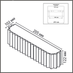 8326/2W MODERNI LN26 423 белый/зеленый, металл/текстиль/пластик Бра E14 2*40W 220V GOFERA